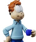 Garfield Action Figure Jon Arbuckle Deluxe Edition 19 cm