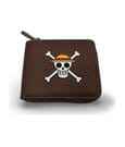 One Piece Wallet Man Zip Skull