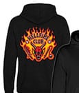 Stranger Things Hooded Sweater Hellfire Club Flames