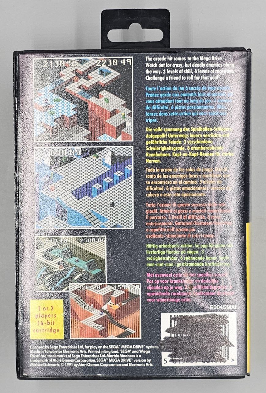 Marble Madness for Sega MegaDrive Mega Drive - UK CIB Sega