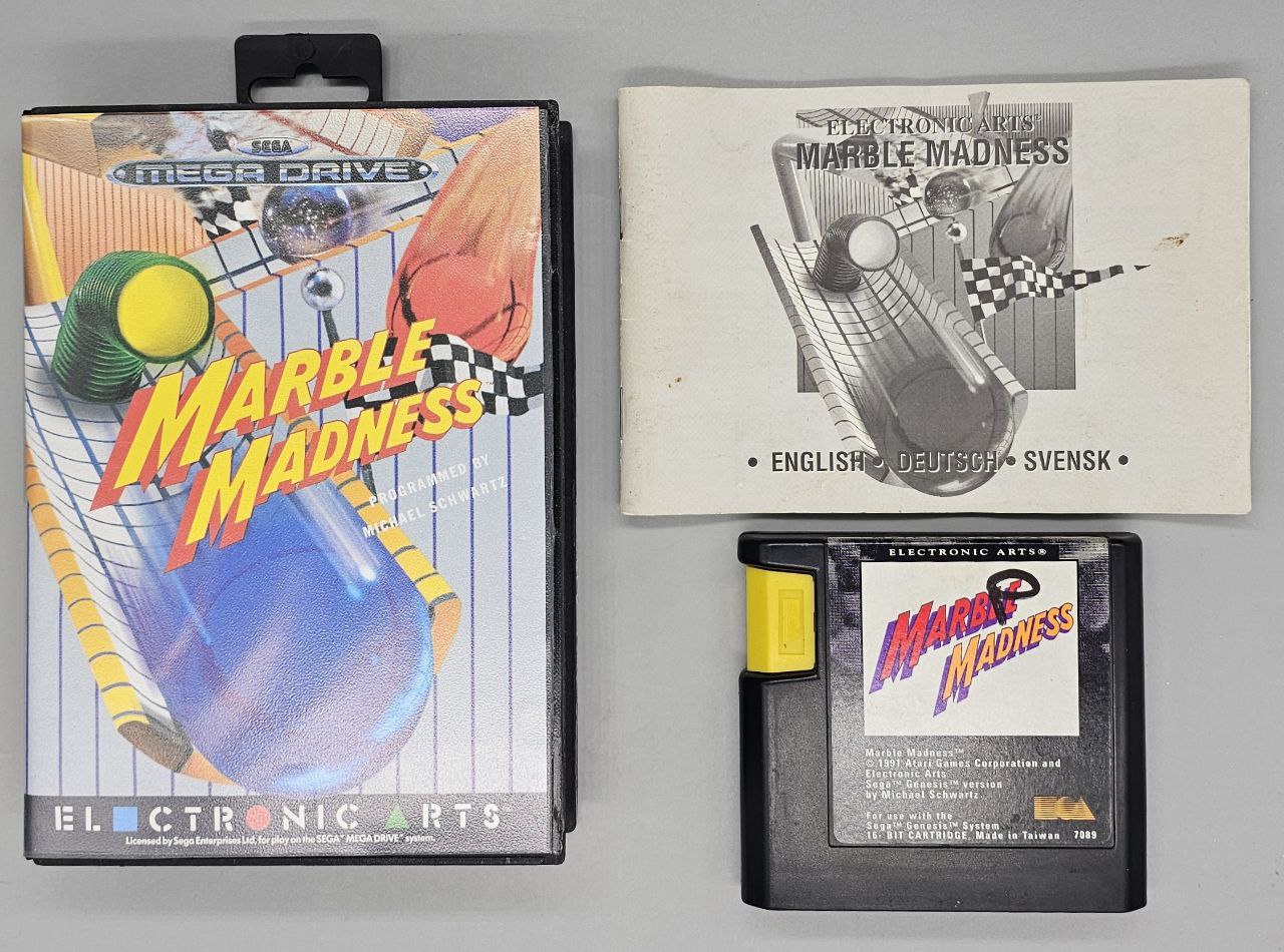 Marble Madness for Sega MegaDrive Mega Drive - UK CIB Sega