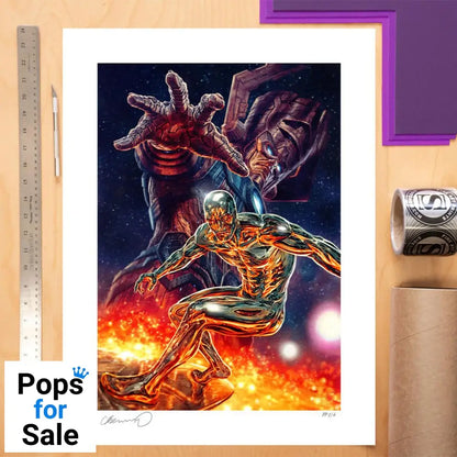 Marvel Art Print Galactus and the Silver Surfer 61 x 41 cm - unframed