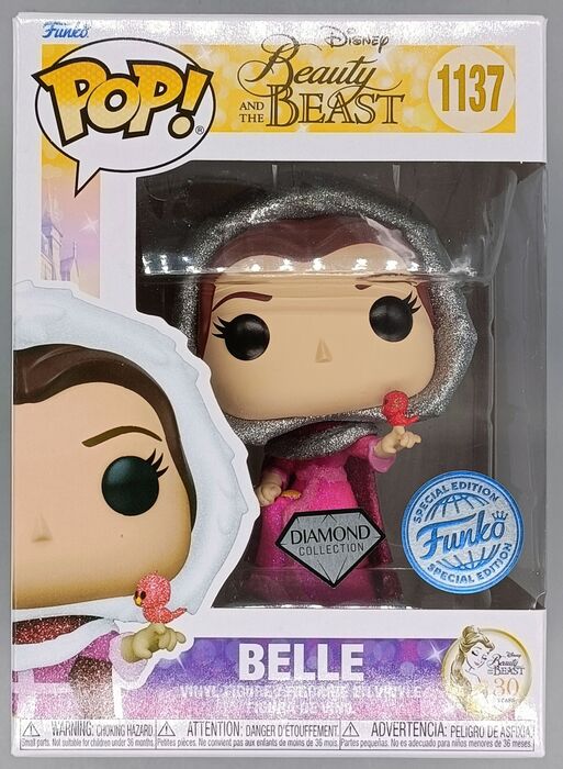 1137 Belle (Winter) Diamond - Disney Beauty and the Beast Funko POP - Brand New Funko