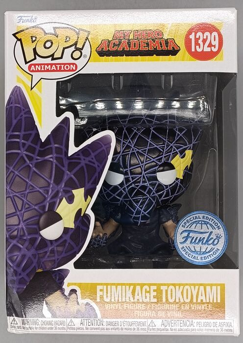 1329 Fumikage Tokoyami (Black Abyss) My Hero Academi Box Damaged Funko POP Funko