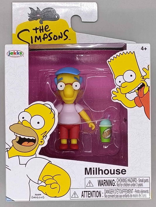 The Simpsons Mini Figure Wave 3 - Milhouse w/Squishy - 7cm - Jakks - [New] Jakks Pacific