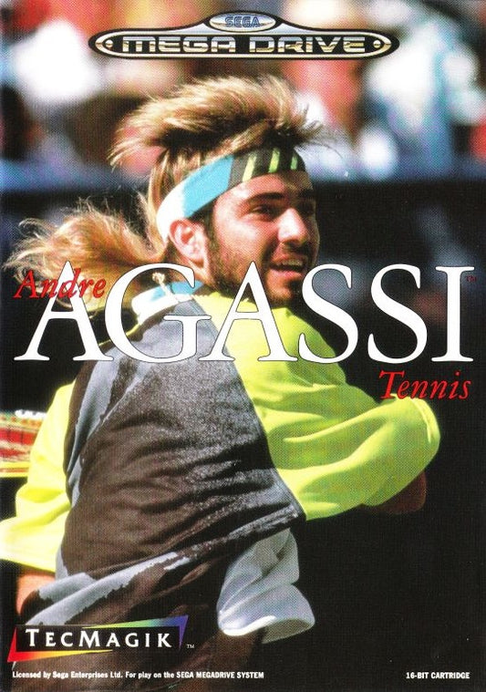 Andre Agassi Tennis for Sega MegaDrive Mega Drive - UK CIB Sega