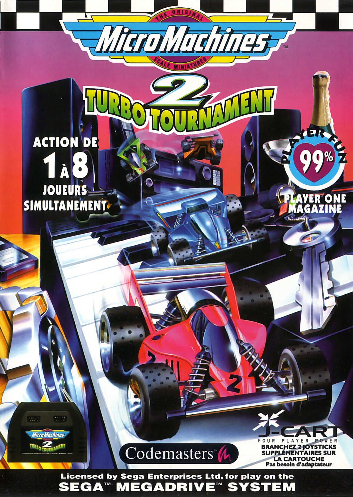 Micro Machines 2 Turbo Tournament for Sega MegaDrive Mega Drive - UK CIB Sega