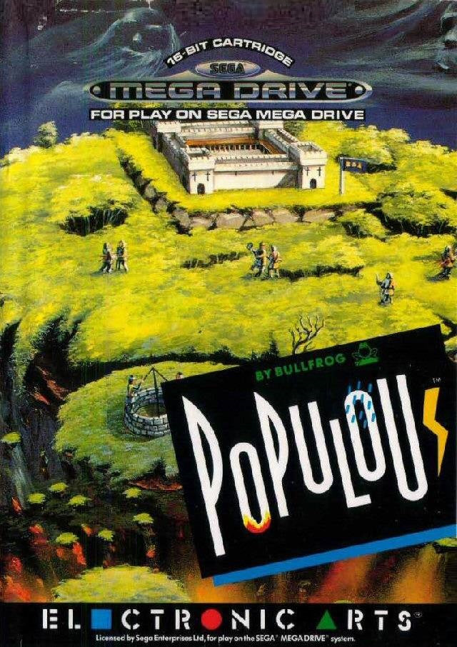 Populous for Sega MegaDrive Mega Drive - UK CIB Sega