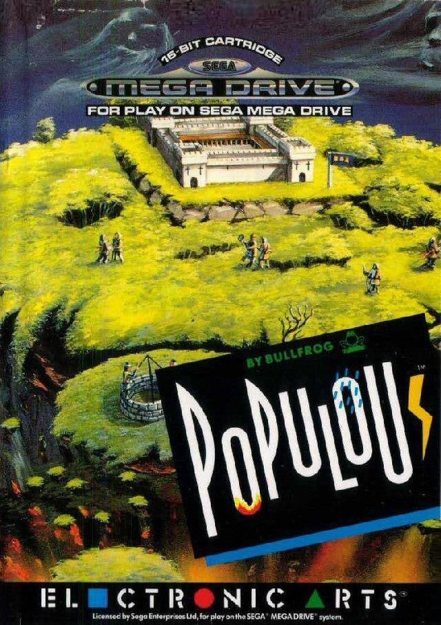 Populous for Sega MegaDrive Mega Drive - UK CIB Sega