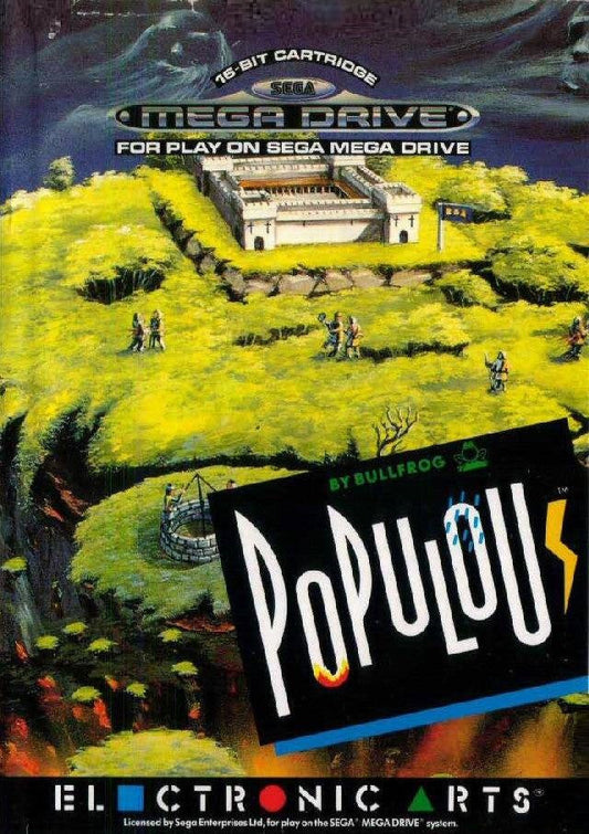 Populous for Sega MegaDrive Mega Drive - UK CIB Sega