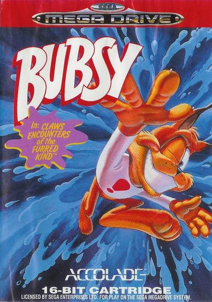 Bubsy: In Claws Encounters of the Furred Kind for Sega MegaDrive Mega Drive - UK CIB Accolade