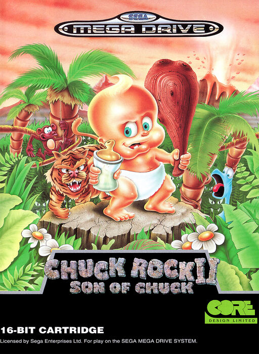 Chuck Rock II for Sega MegaDrive Mega Drive - UK CIB Sega