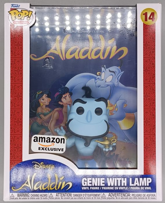 14 Genie (with Lamp) VHS Covers Disney Aladdin Funko POP Funko