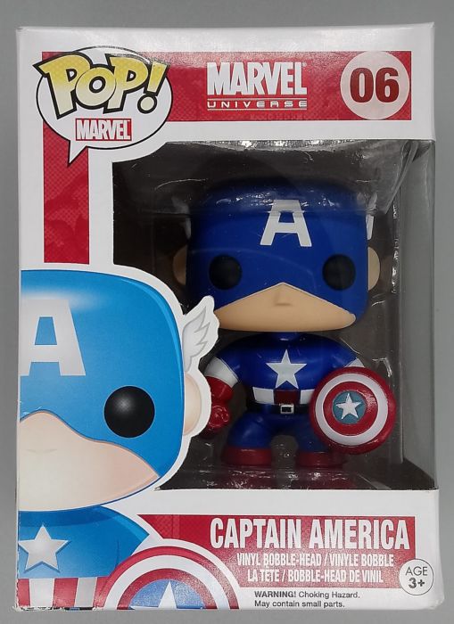 06 Captain America - Marvel - Box Damaged Funko POP Funko