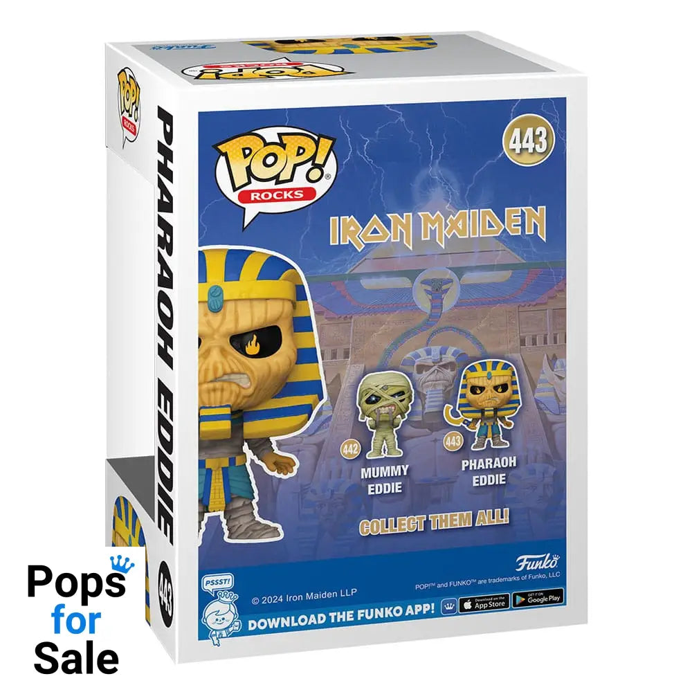 443 Pharoah Eddie - Iron Maiden - Rocks Funko POP - Brand New