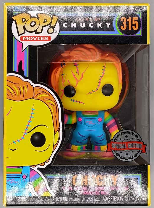 315 Chucky - Blacklight - Bride of Chucky - Horror Box Damaged Funko POP