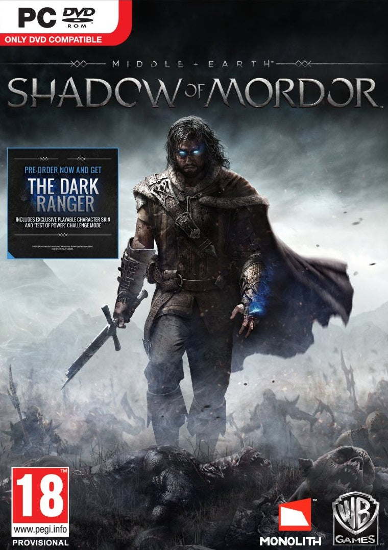Middle Earth: Shadow of Mordor PC CD/DVD Game [New & Sealed]