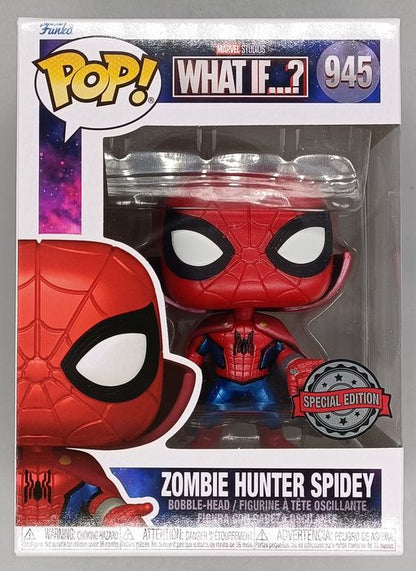 945 Zombie Hunter Spidey Metallic - Marvel What if...? Funko POP Funko