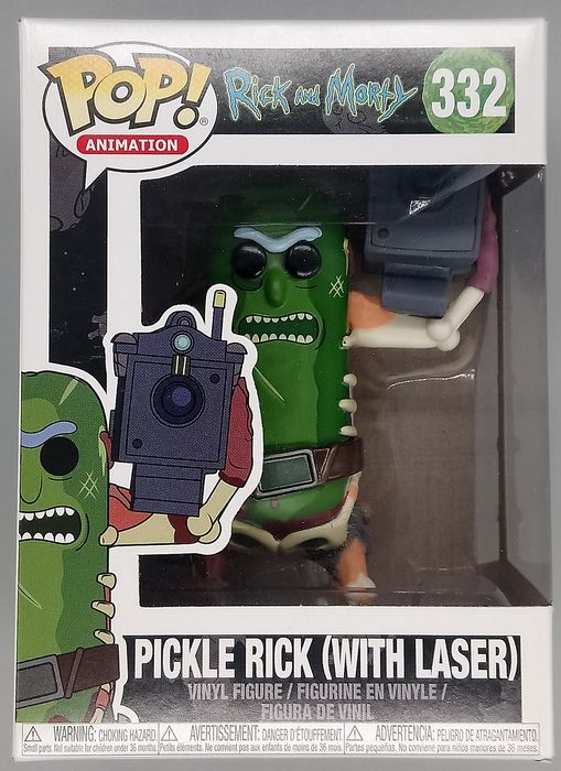 332 Pickle Rick (with Laser) - Rick and Morty - Box Damaged Funko POP