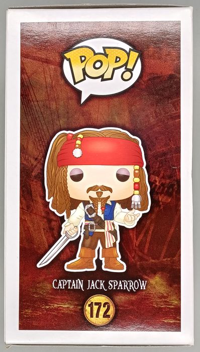 172 Captain Jack Sparrow Disney Pirates of the Caribbean Damaged Box Funko POP