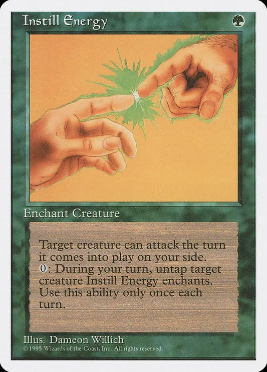 252 - Instill Energy - Fourth Edition - Normal - Magic: The Gathering Card