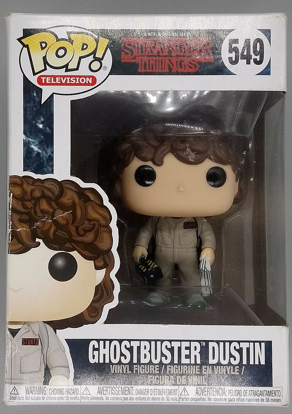 549 Ghostbuster Dustin - Stranger Things - Box Damaged Funko POP Funko