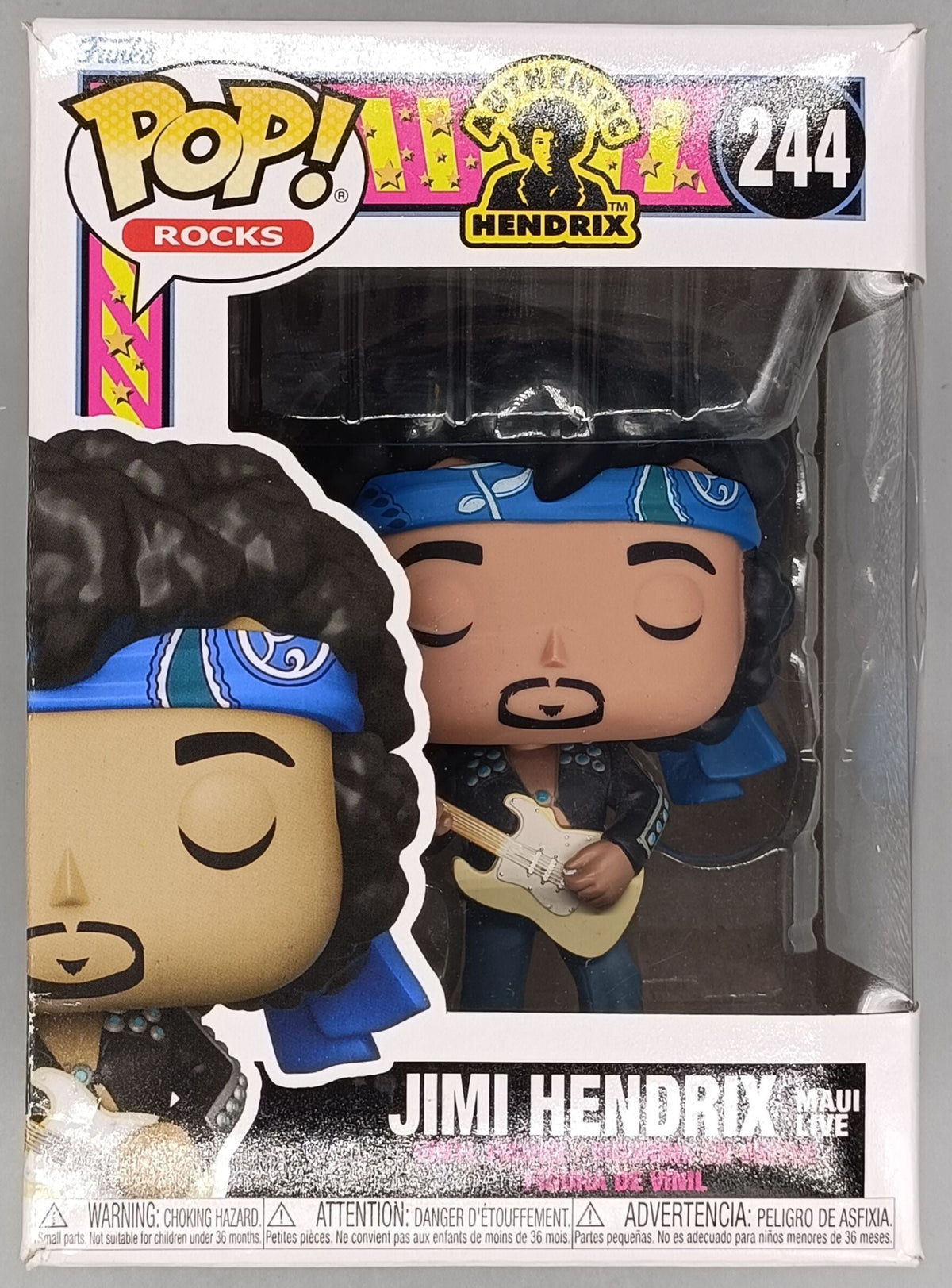 244 Jimi Hendrix (Live in Maui) - Rocks - Funko POP - Box Damaged