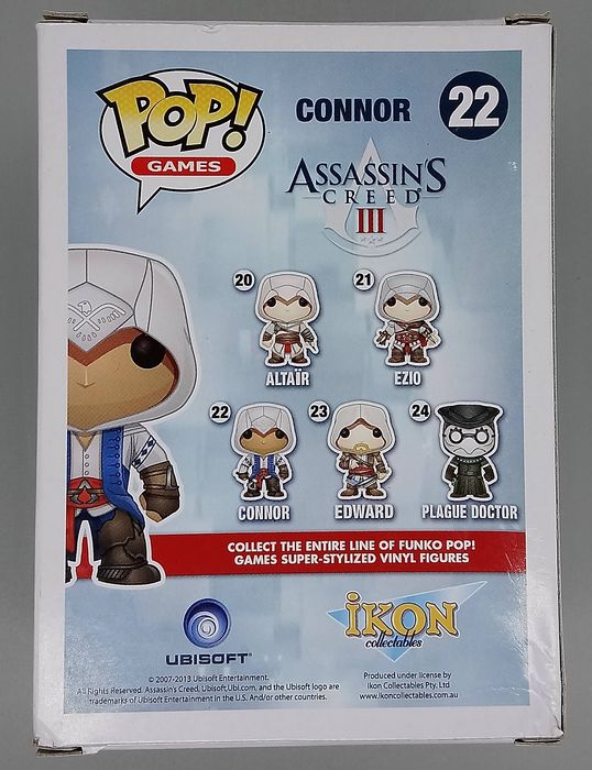 22 Connor - Assassin's Creed III - Box Damaged Funko POP
