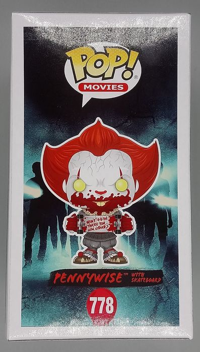 778 Pennywise (with Skateboard) - IT - Horror Funko POP