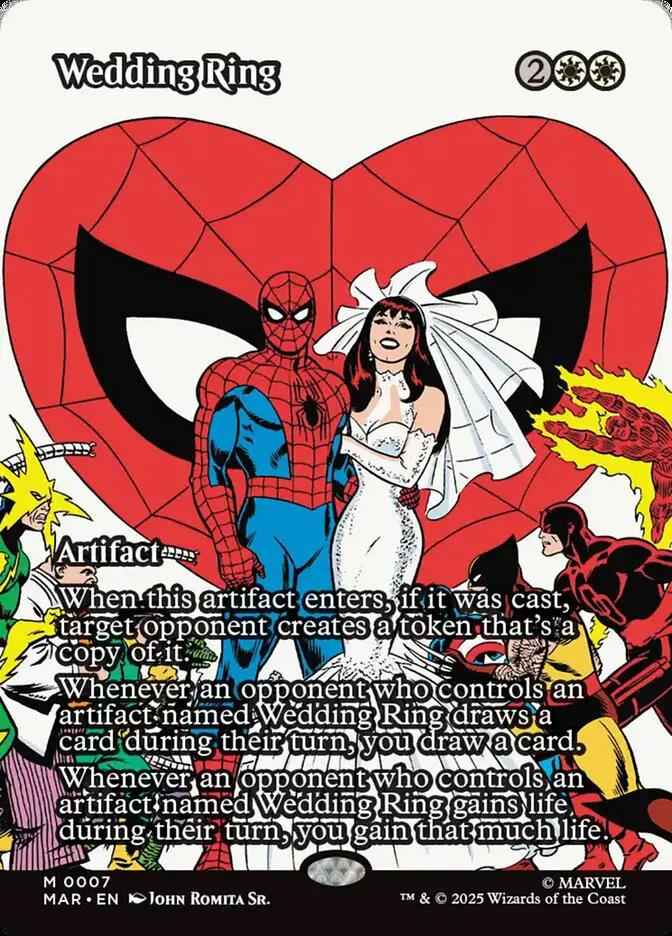 7 - Wedding Ring - Marvel Universe - Normal - Magic: The Gathering Card