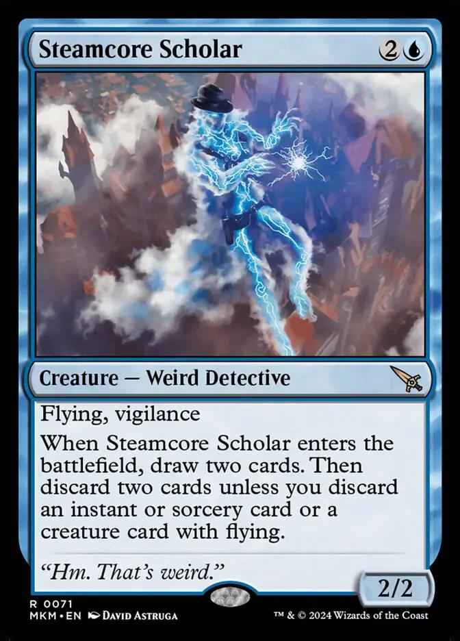 71 - Steamcore Scholar - Murders at Karlov Manor - Normal - Magic: The Gathering Card
