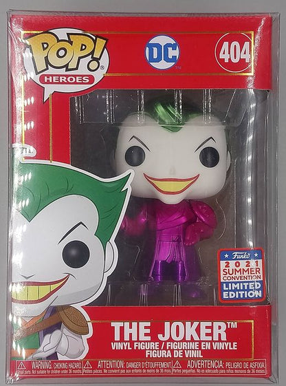 404 The Joker (Pink/Purple) Metallic DC 3000pc LE - 2021Con Funko POP