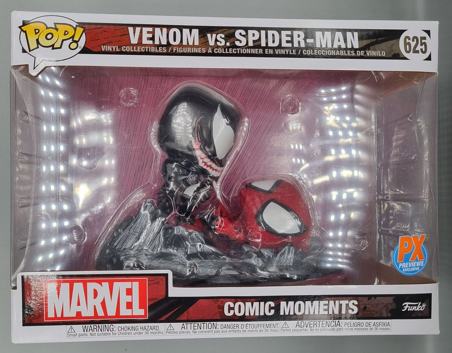 625 Venom vs. Spider-Man Comic Moment Metallic Marvel Funko POP