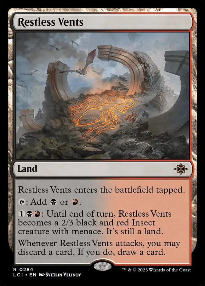 284 - Restless Vents - The Lost Caverns of Ixalan - Normal - Magic: The Gathering Card