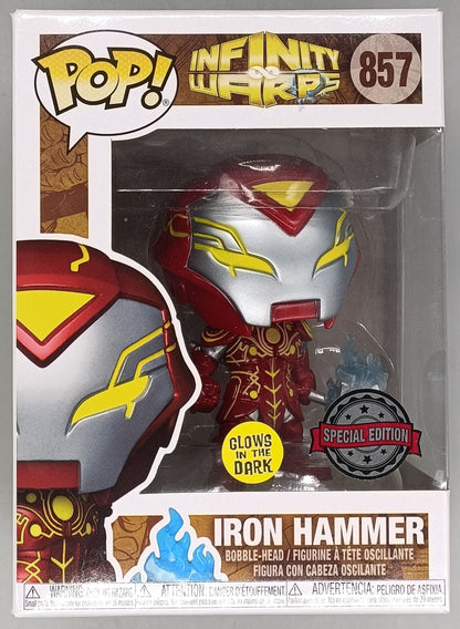 857 Iron Hammer - Glow - Marvel Infinity Warps Funko POP - Box Damaged