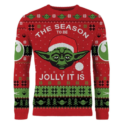 Star Wars Yoda Christmas Jumper (Size S)
