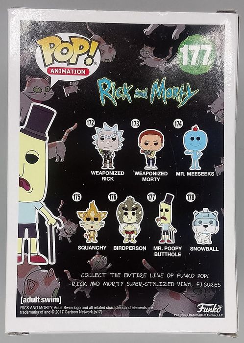 177 Mr. Poopy Butthole - Rick and Morty - Box Damaged Funko POP