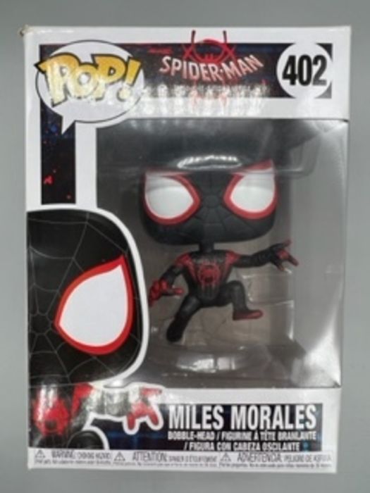 402 Miles Morales Marvel Spiderman Into the Spiderv Box Damaged Funko POP