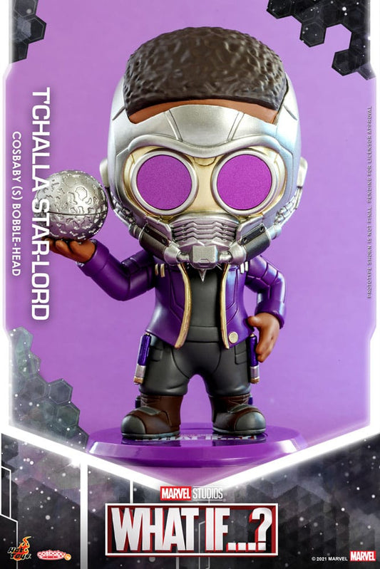 Cosbaby T’Challa Star-Lord - Marvel Studios What If...? - Hot Toys - Brand New