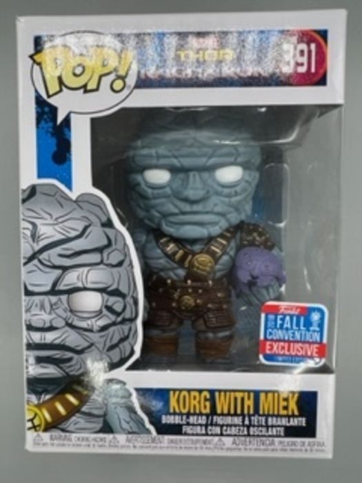 391 Korg with Miek - Marvel Thor Ragnarok - 2018 Con Box Damaged Funko POP
