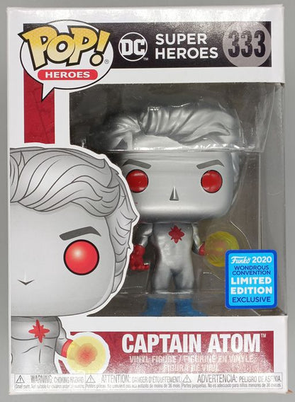 333 Captain Atom - DC Super Heroes - 2020 Con - Box Damaged Funko POP