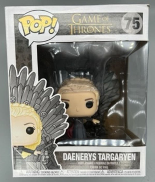 75 Daenerys Targaryen (Iron Throne) Deluxe Game of T Box Damaged Funko POP