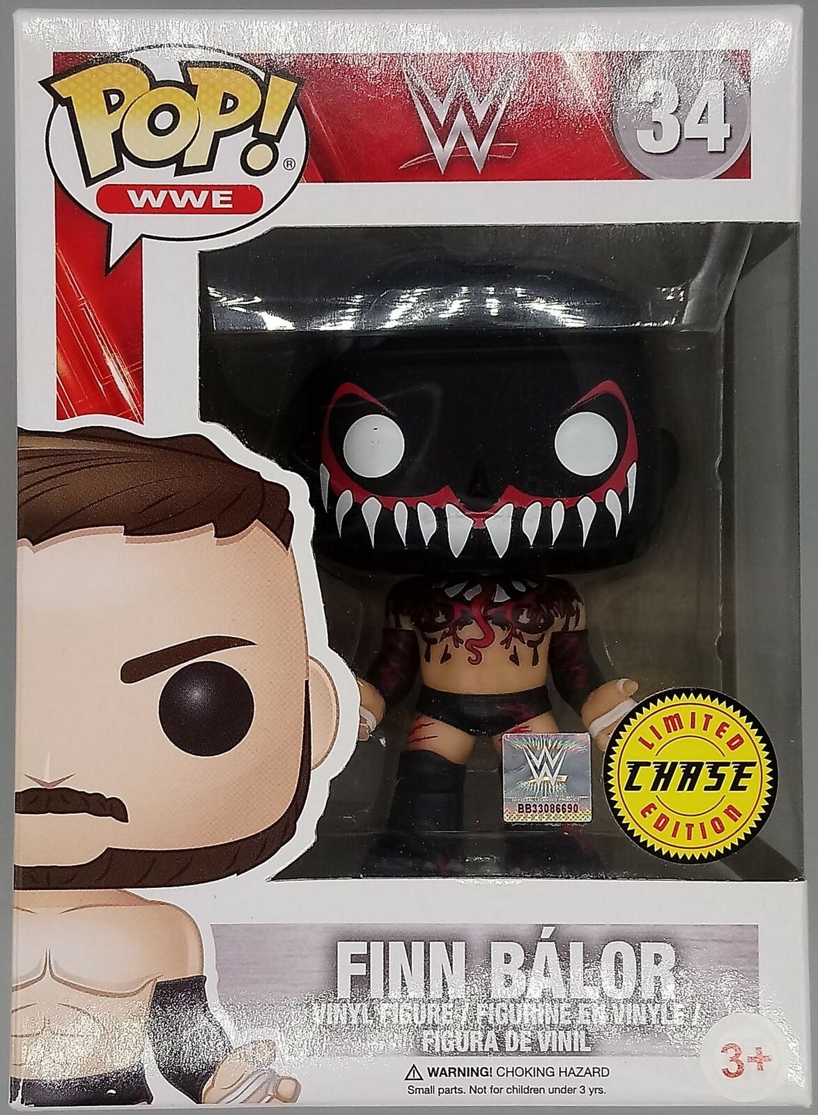 34 Finn Balor (Masked Demon) - Chase - Pop WWE - 1 in 6 Funko POP Funko