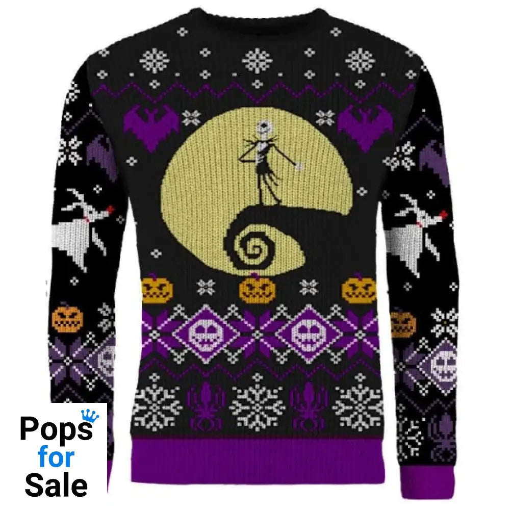 Nightmare Before Christmas 8-bit Christmas Jumper (Size L)