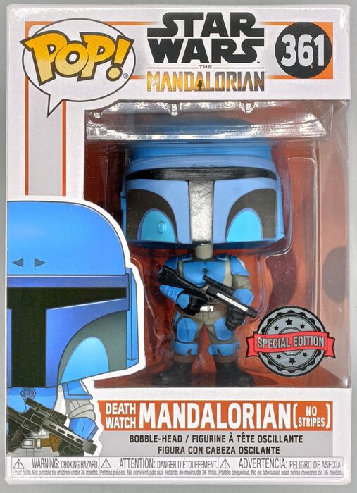 361 Death Watch Mandalorian (No Stripes) Star Wars The Mandalorian - Box Damaged Funko POP Funko