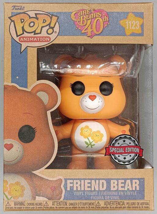 1123 Friend Bear - Care Bears - Box Damaged Funko POP