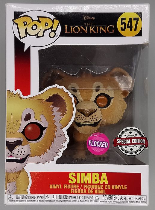 547 Simba - Flocked - Disney The Lion King - Box Damaged Funko POP Funko