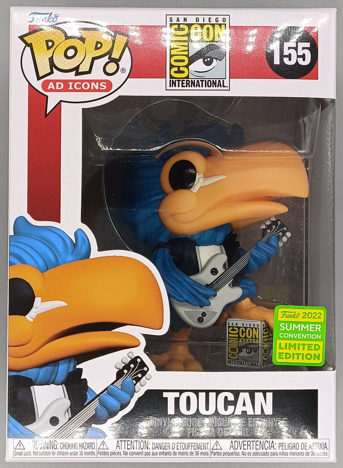 155 Toucan (Rocker) SDCC - Ad Icons - Con 2022 Funko POP Funko