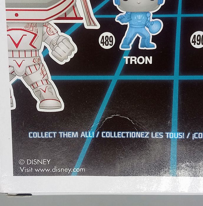 490 Sark - Metallic Glow Chase - TRON - Box Damaged Funko POP