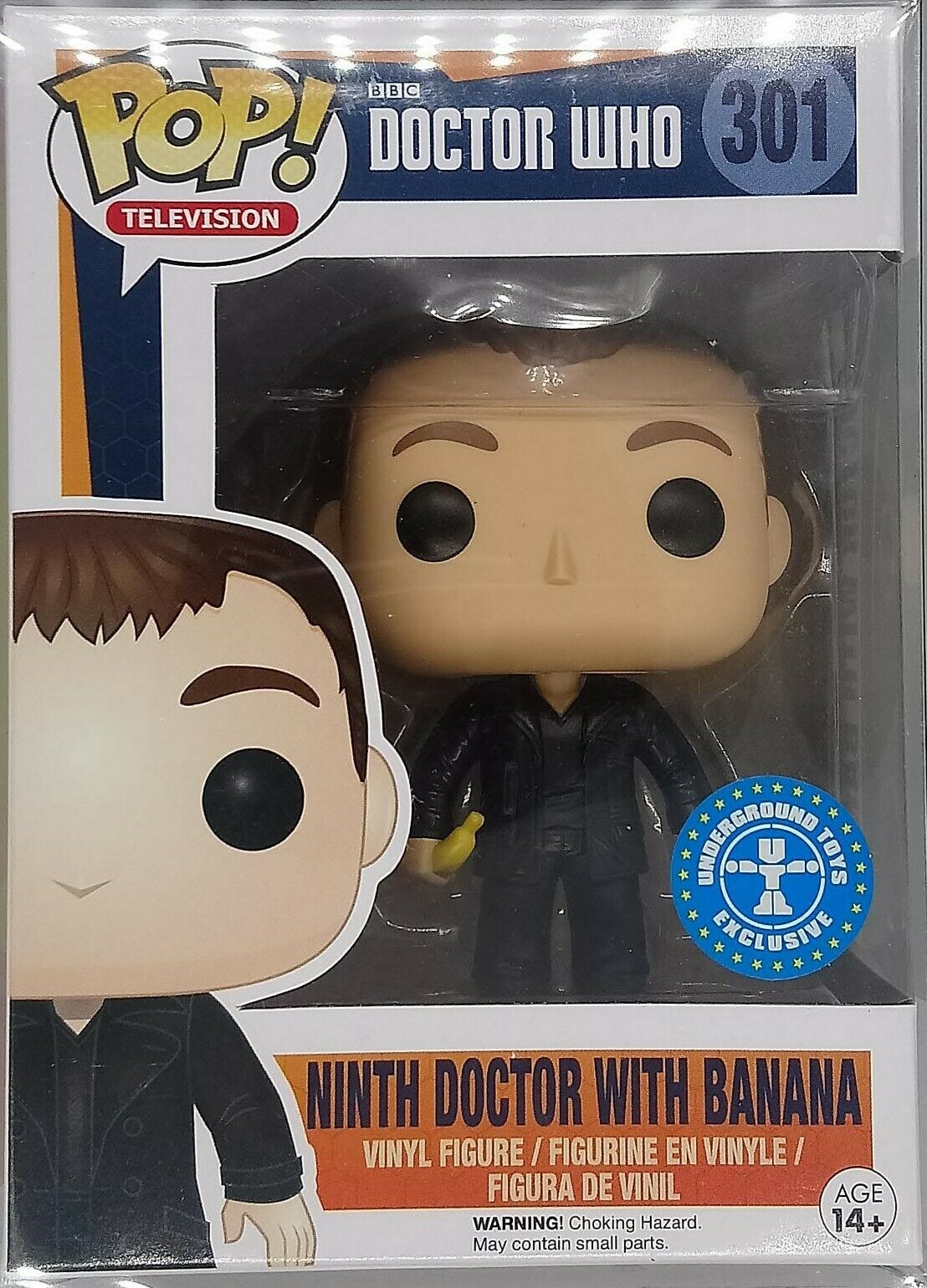 301 Ninth Doctor with Banana - Doctor Who Funko POP